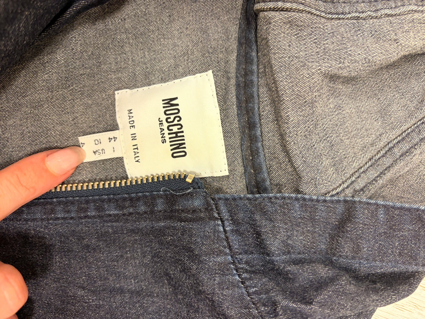 Moschino Jeans Denim Hooded Jacket #13327