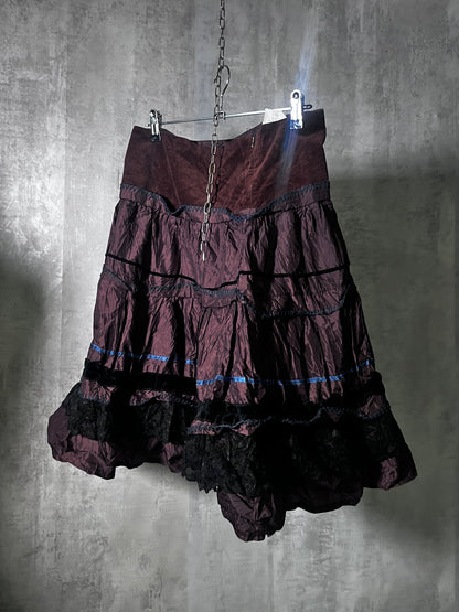 goth-boho 2005 runway / Stevie Nicks meets early Motivi Skirt #10746