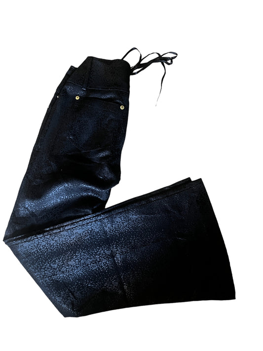 Black Flare Pants S #4114