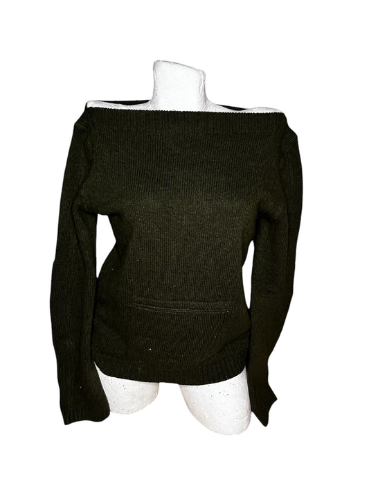 Stefanel Off- Shoulder Wool Knit #5747