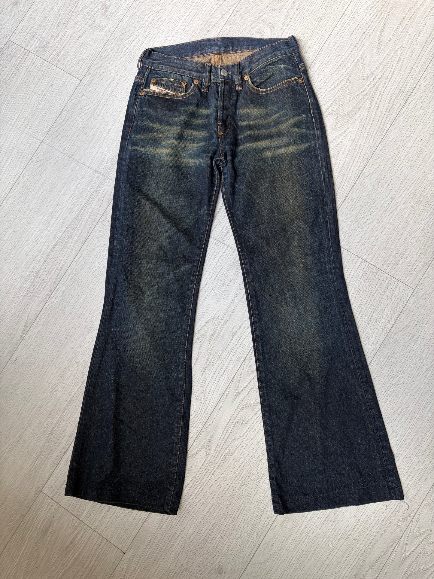 Diesel StyleLab Y2K Low-Rise Flared Jeans #13207