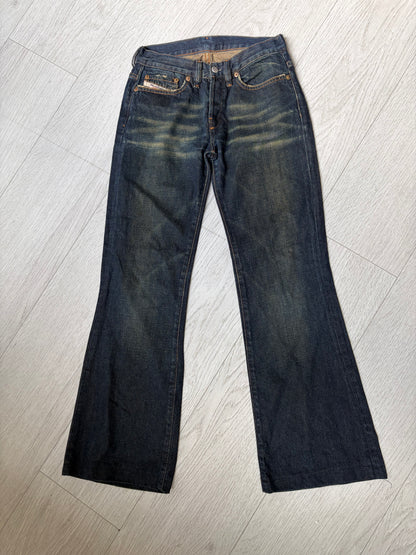 Diesel StyleLab Y2K Low-Rise Flared Jeans #13207