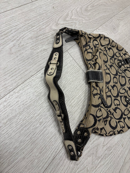 Vintage Guess Monogram Hobo Bag #13337