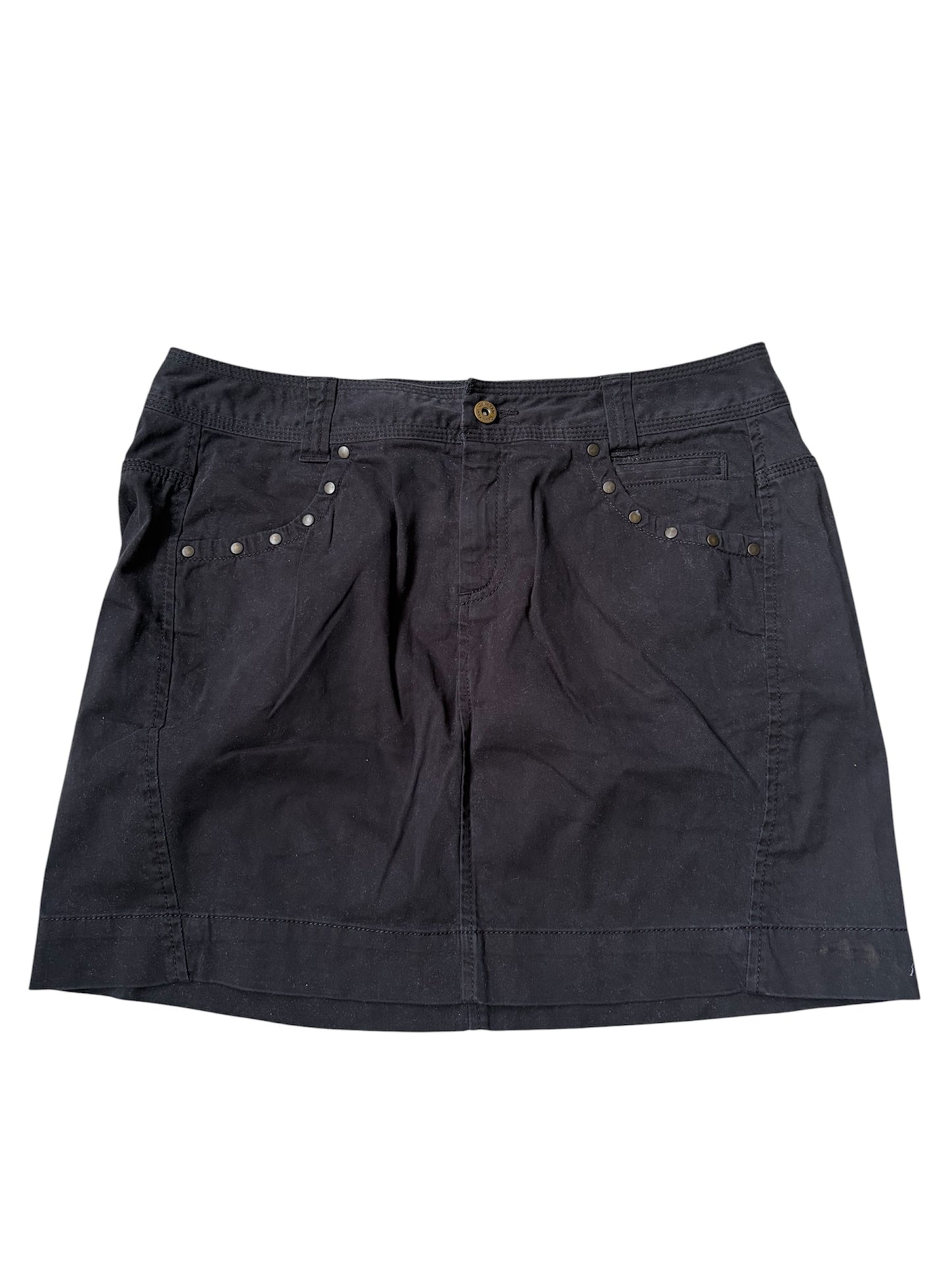 Vintage Calvin Klein Studded Black Mini Skirt #13223