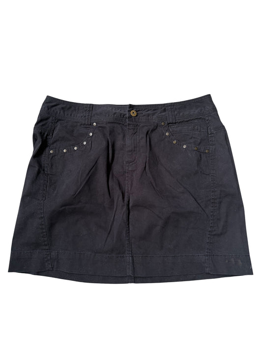 Vintage Calvin Klein Studded Black Mini Skirt #13223