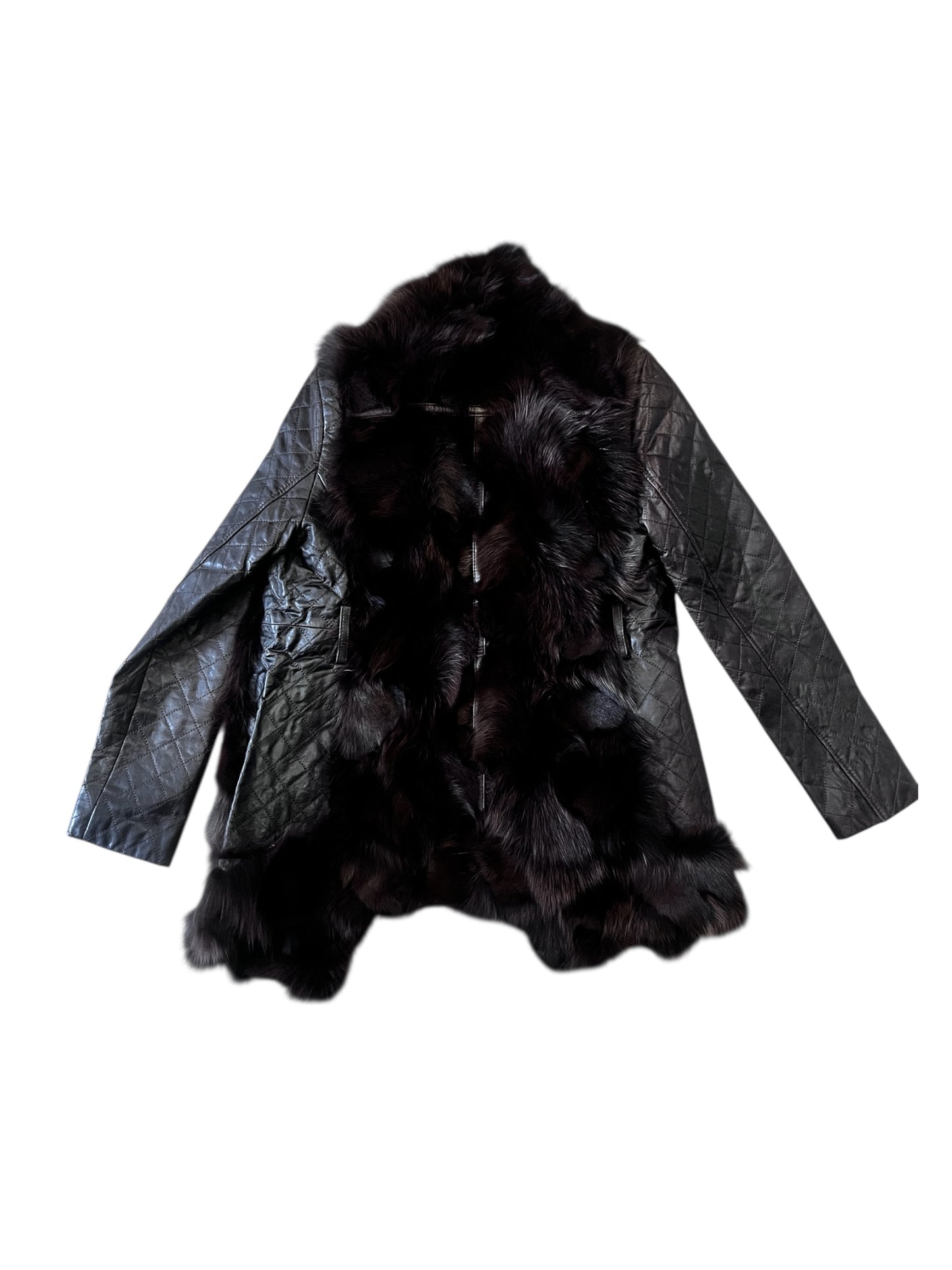Fur Leather Jacket #10390
