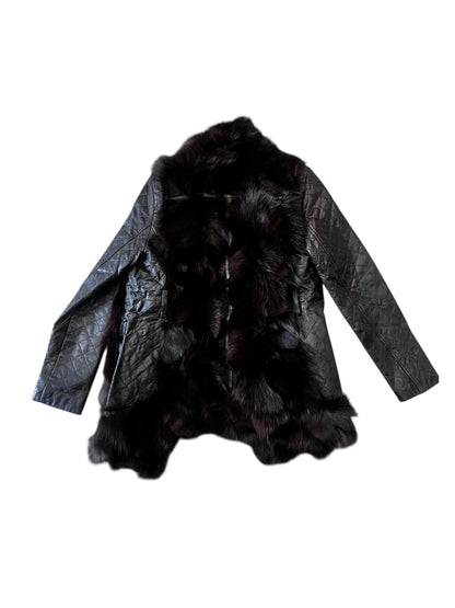 Fur Leather Jacket #10390