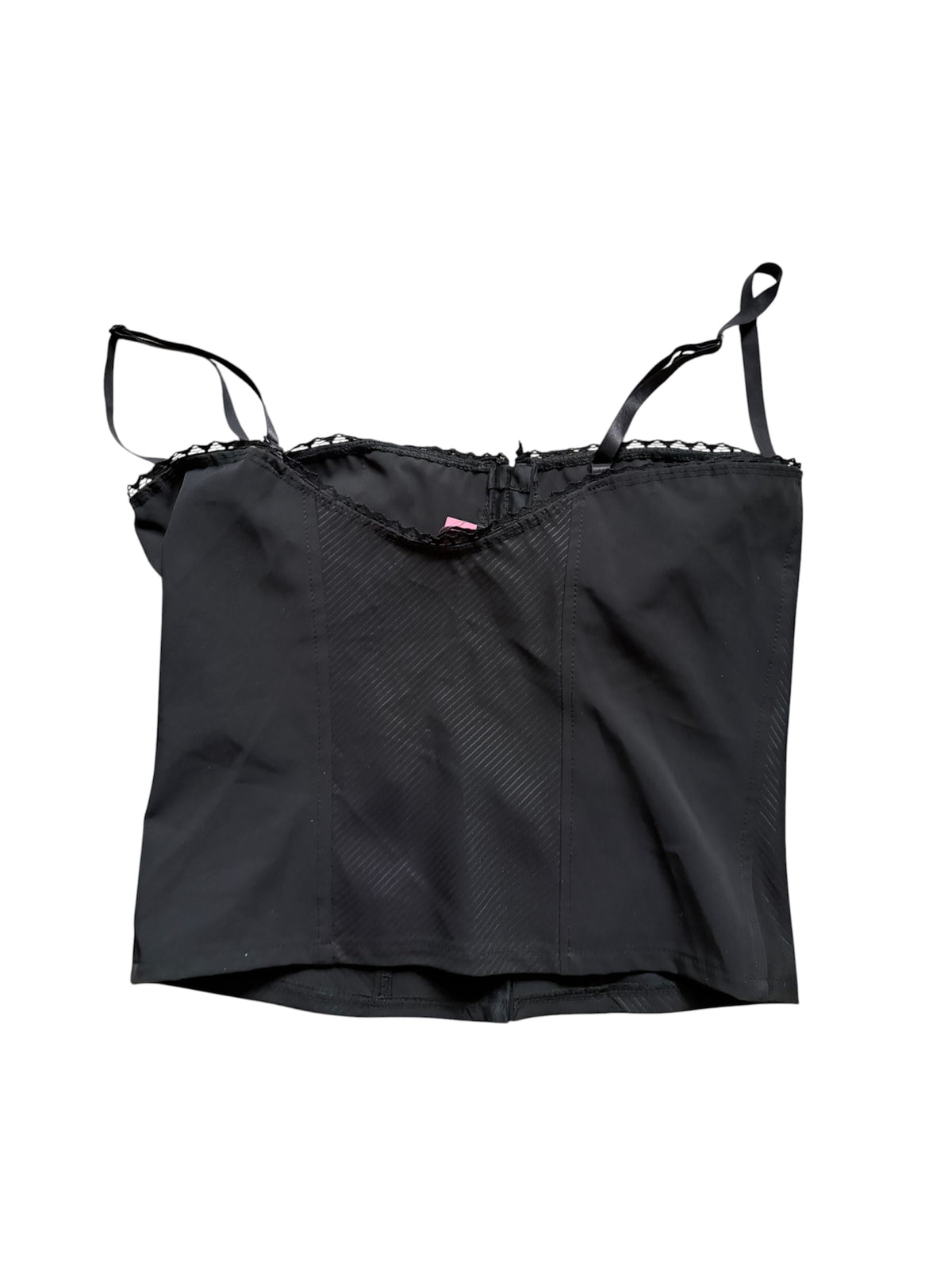 Rinascimento Black Pinstripe Bustier Top #13565