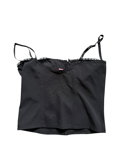 Rinascimento Black Pinstripe Bustier Top #13565