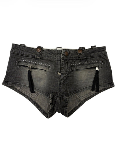 Parasuco Cult Studded Denim Micro Shorts #13336