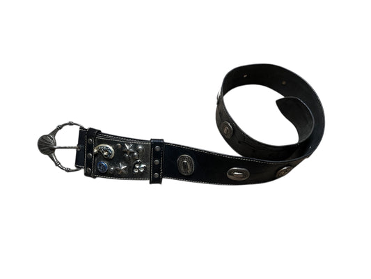 Western Embellished Leather Belt #11998
