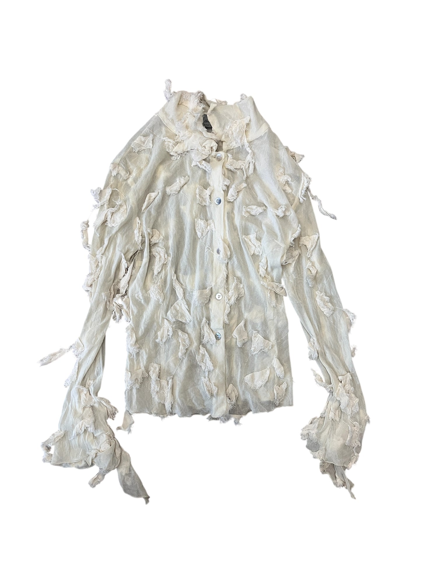 Benedetta B. Distressed Chiffon Blouse #11840