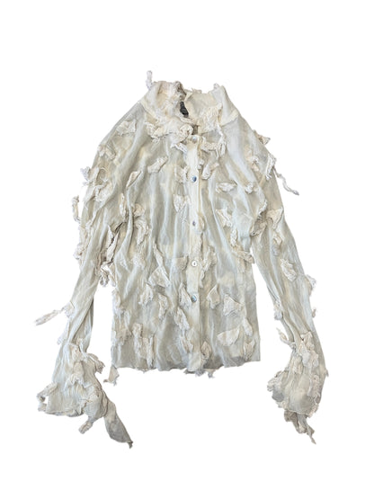 Benedetta B. Distressed Chiffon Blouse #11840