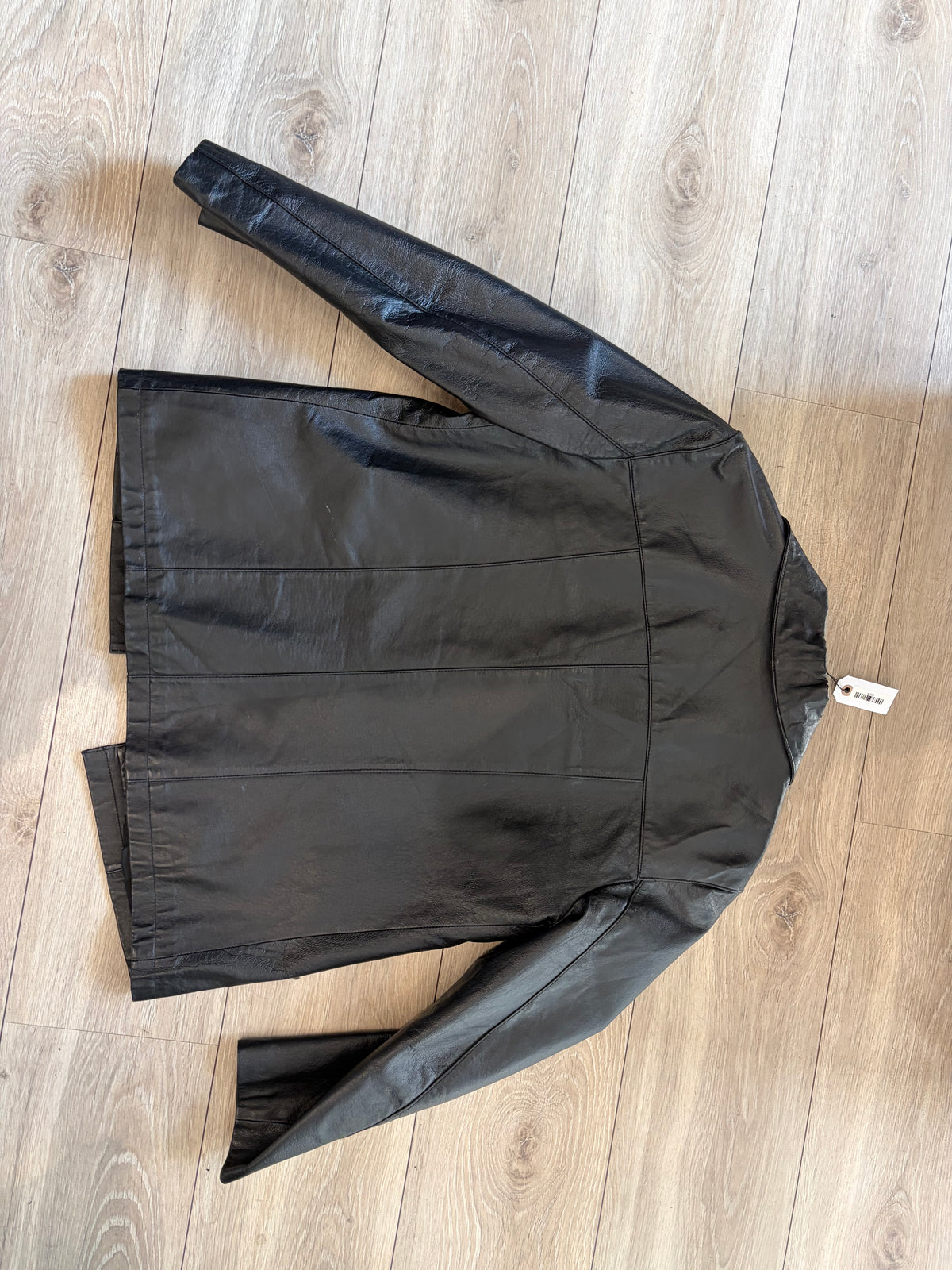 Vintage Les Boulevards Leather Blazer #12379
