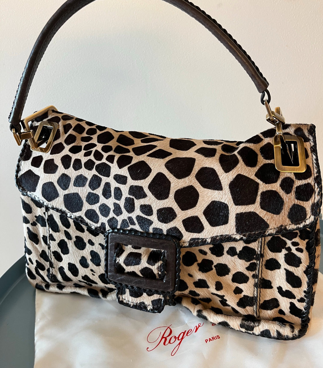 Roger Vivier Pony- Style Calfskin Handbag #9600