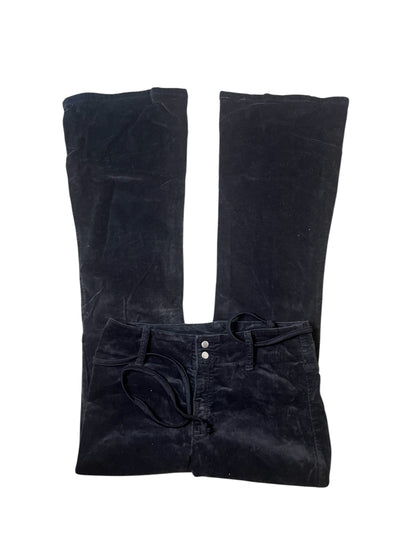 United Colors of Benetton Black Flared Trousers with Stud Detail #11603