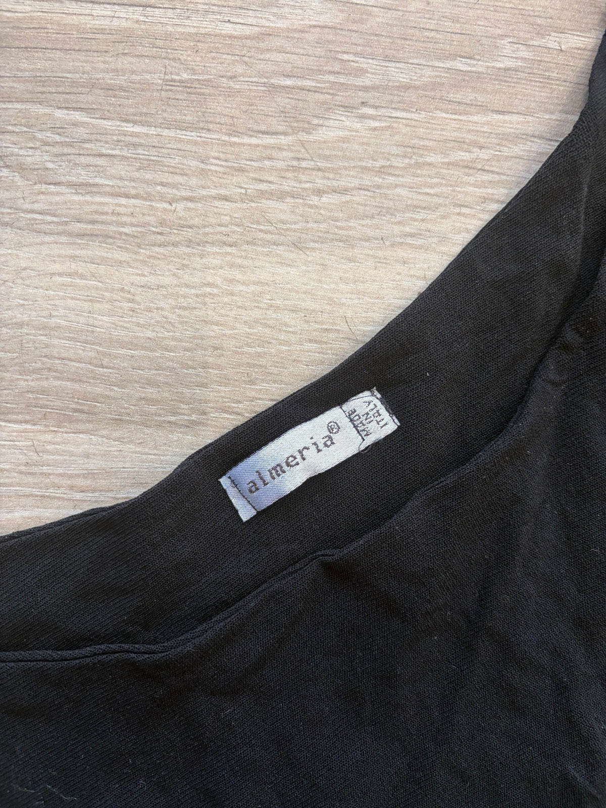 1990s Almeria Black Viscose Maxi Dress #13270