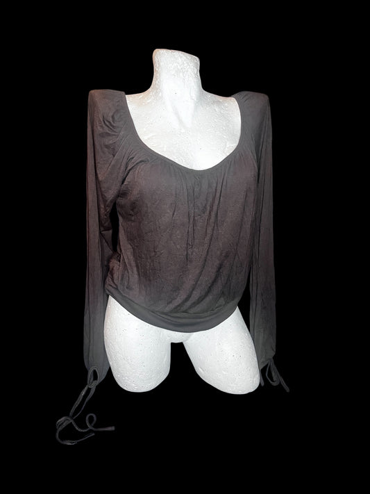 Italian Viscose Tie-Sleeve Top #9782