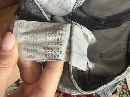 Guess 2000s Grey Flared-Sleeve Denim Jacket