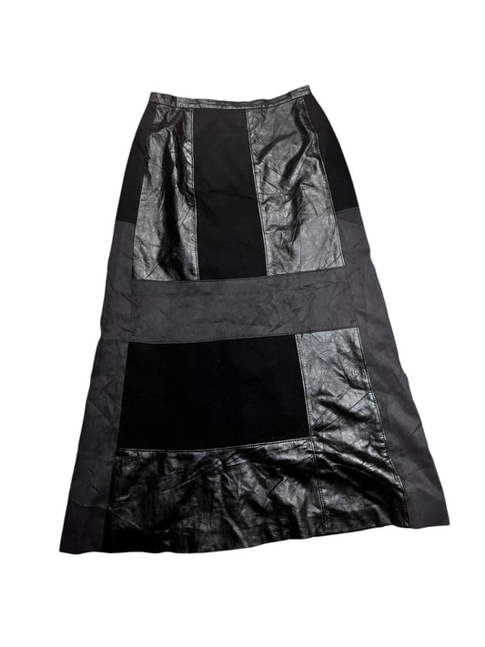 Faux Leather Skirt #7408