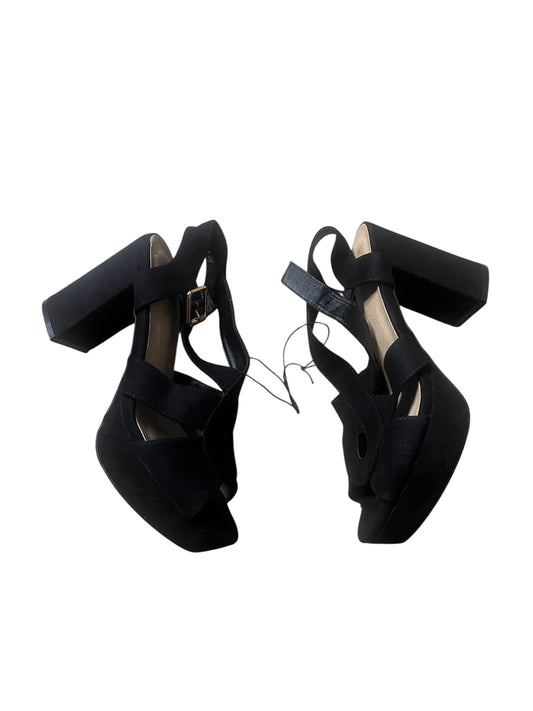 VOX Black Chunky Heel Sandals – 37 #11676