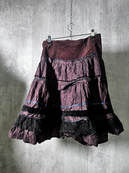 goth-boho 2005 runway / Stevie Nicks meets early Motivi Skirt #10746