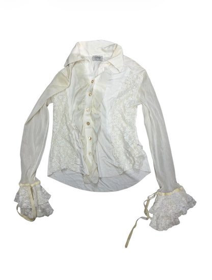 Oltre Lace Ruffle Blouse #13313