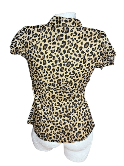 Fitted Leopard Top #7454