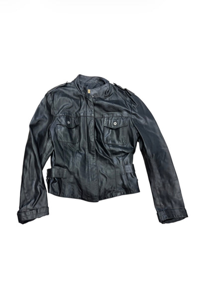 Maurizio Tacconi Leather Utility Jacket #13309