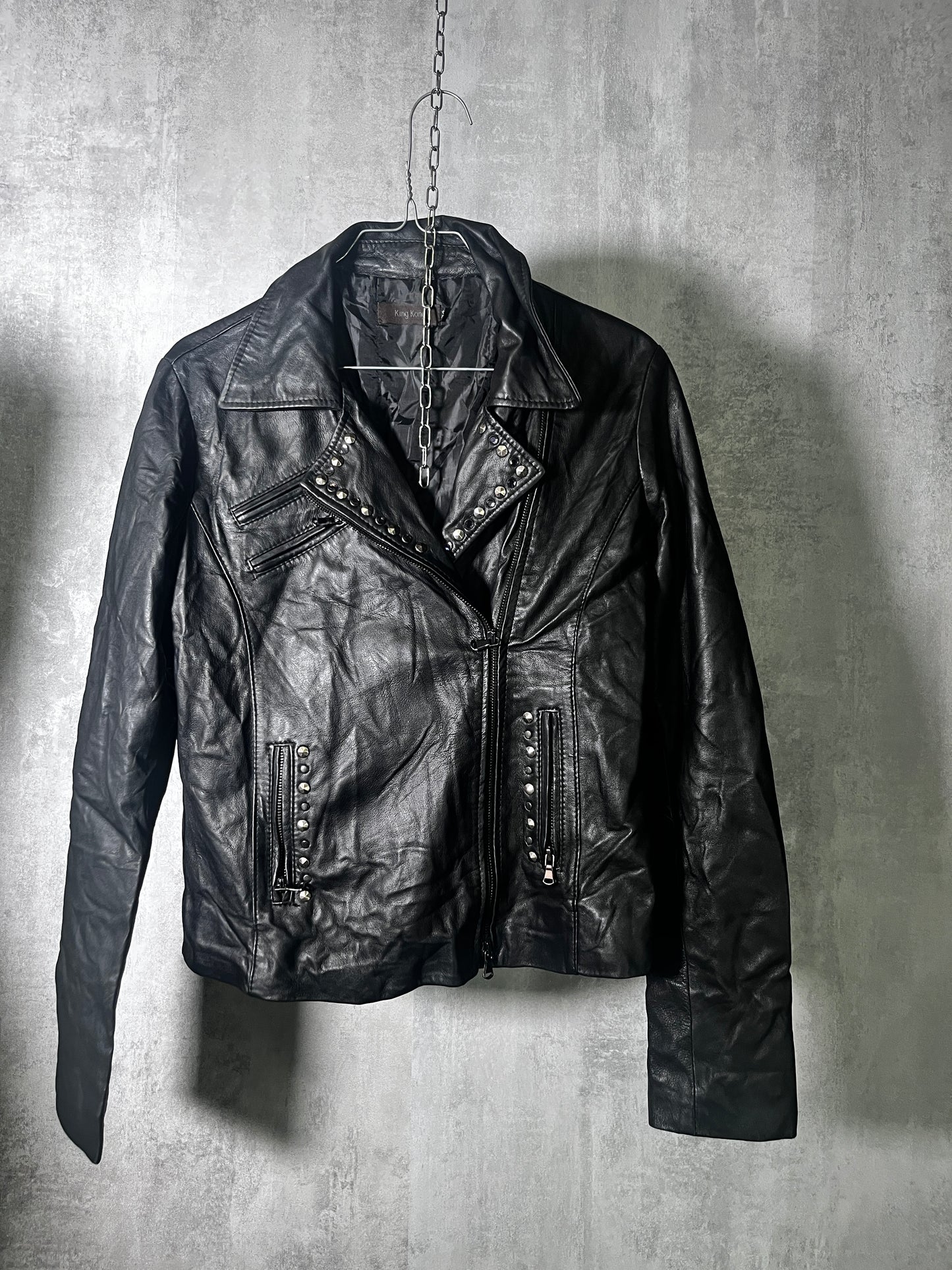 Studded Leather Jacket #10541