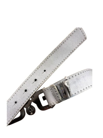 White Leather belt from Dolce & Gabbana, made in Italy #11312