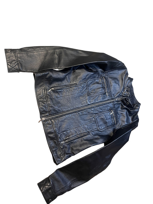 Italian Leather Biker Jacket #11826