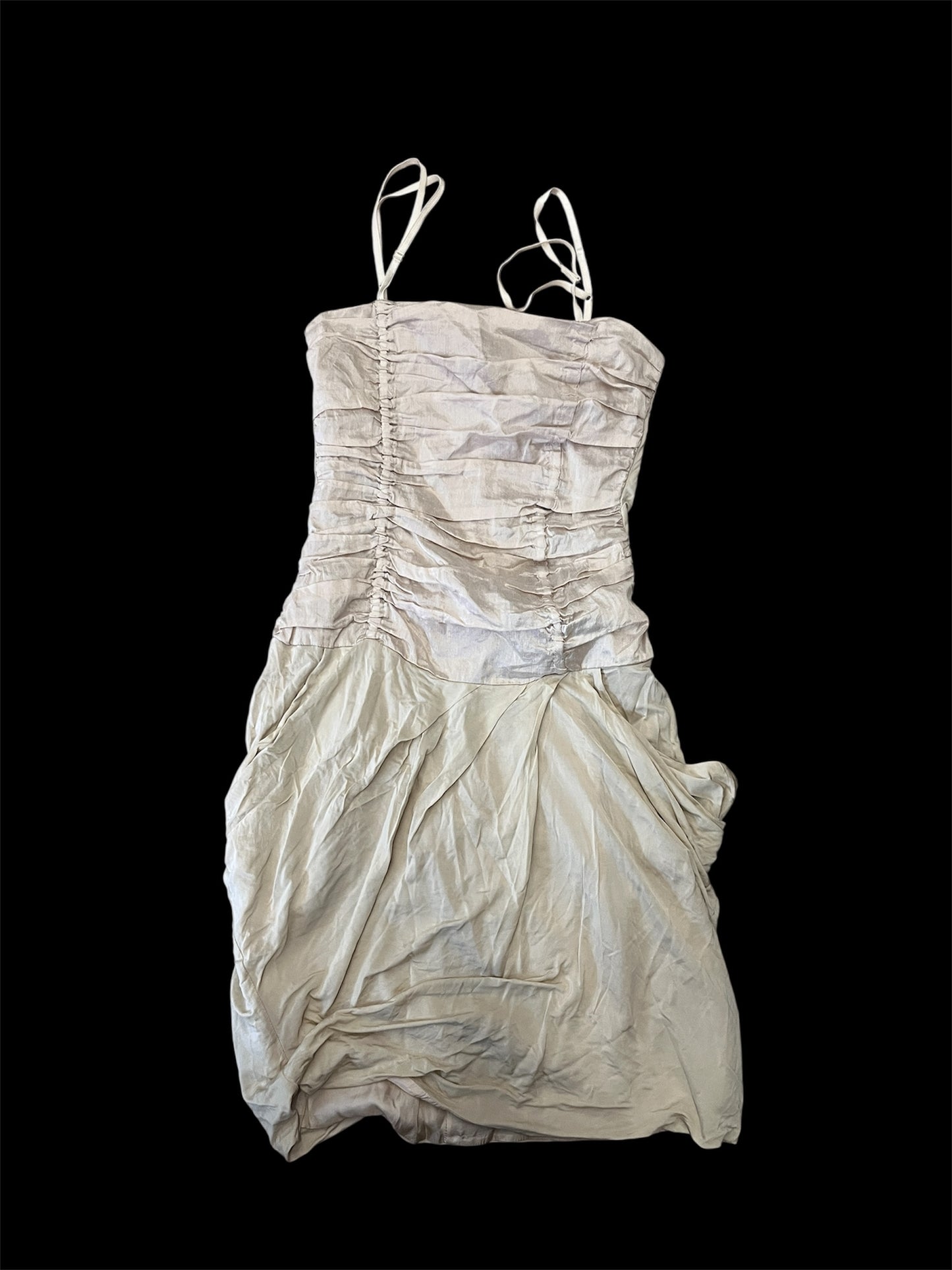Italian Ruched Viscose Dress #11847