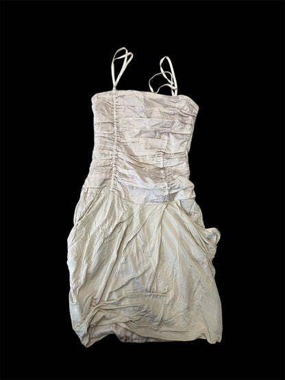 Italian Ruched Viscose Dress #11847