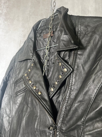Studded Leather Jacket #10541