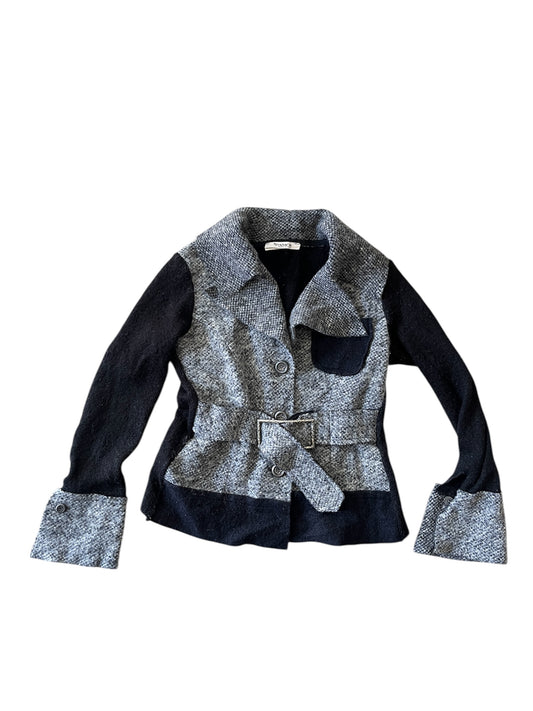 Siste’s Wool Panel Belted Jacket #12060