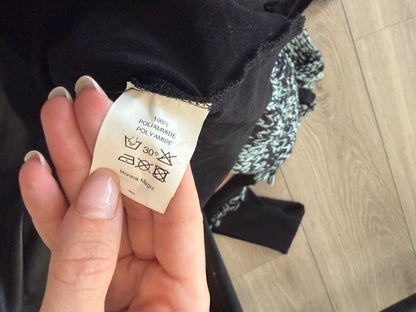 2000s Monica Magni Sequin-Embellished Patchwork Top #13262