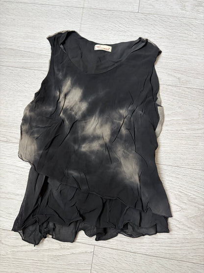 Coconuda Donna Y2K Layered Tie-Dye Top #13213