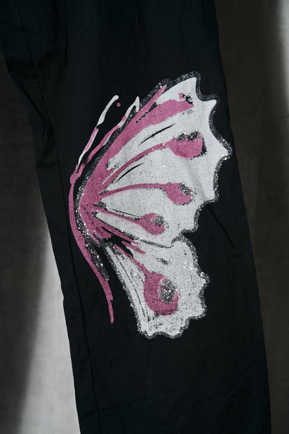 Black Butterfly Capris S