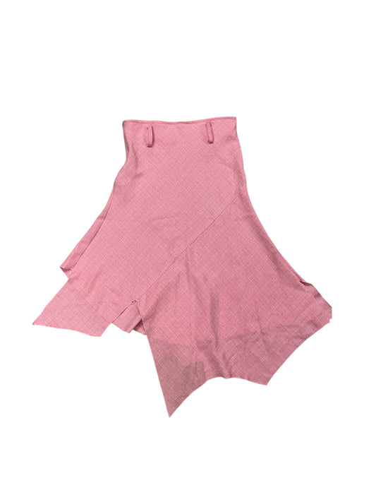 Pink Asymmetrical Skirt #7633