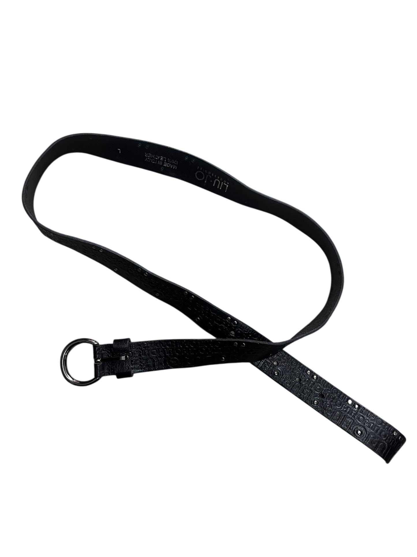 Black leather belt from Liu Jo Accessories, made in Italy #11319