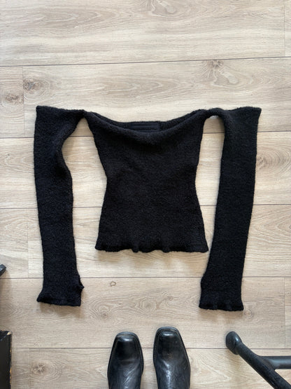 2000s Fornarina Mohair Cut-Out Top #13252