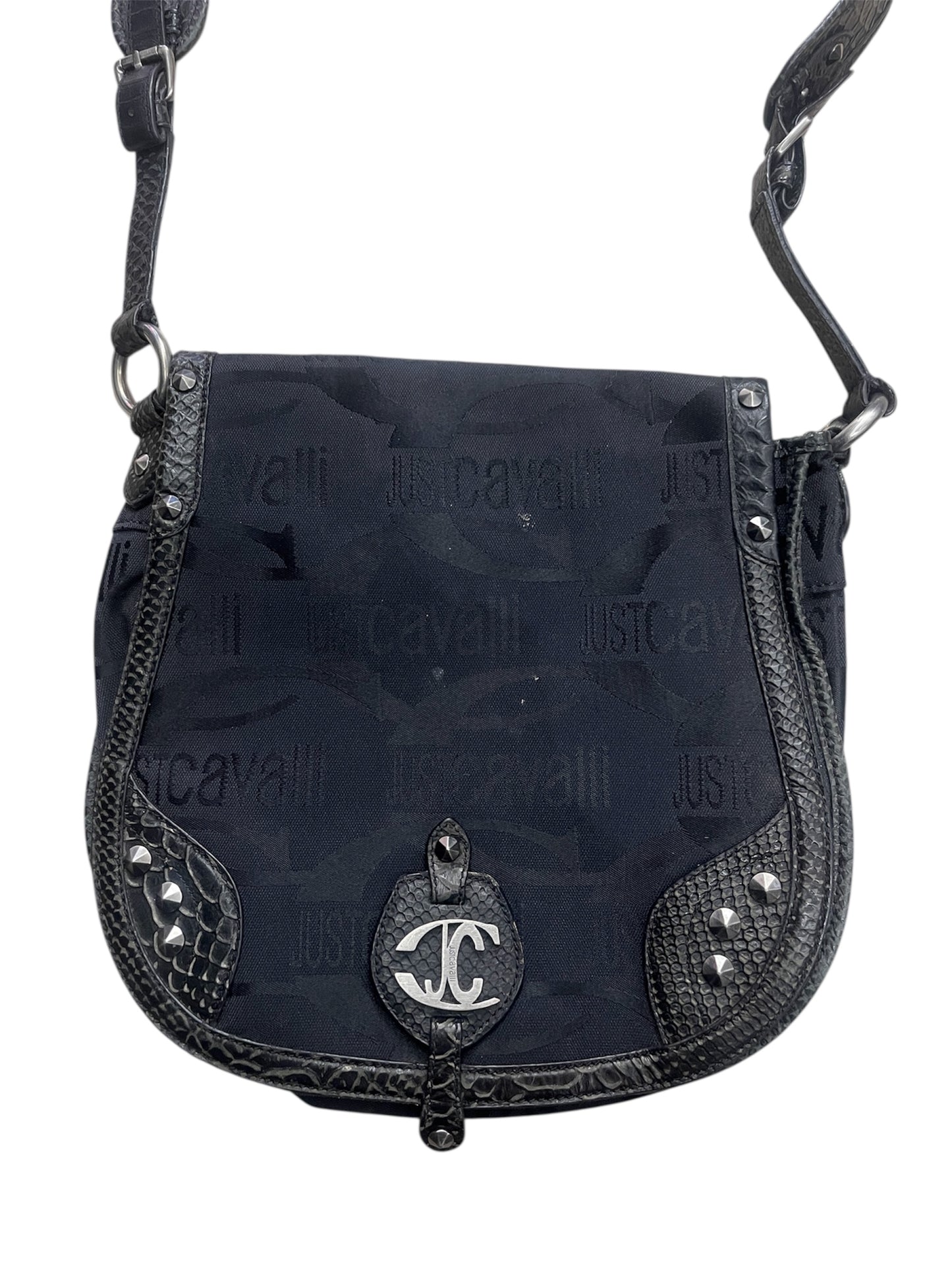 Just Cavalli Monogram Shoulder Bag – Y2K Archive #11314