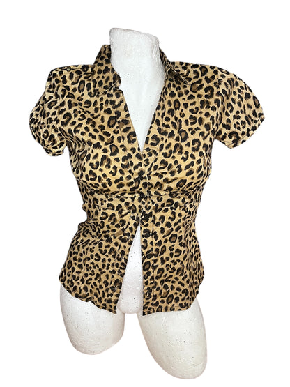 Fitted Leopard Top #7454