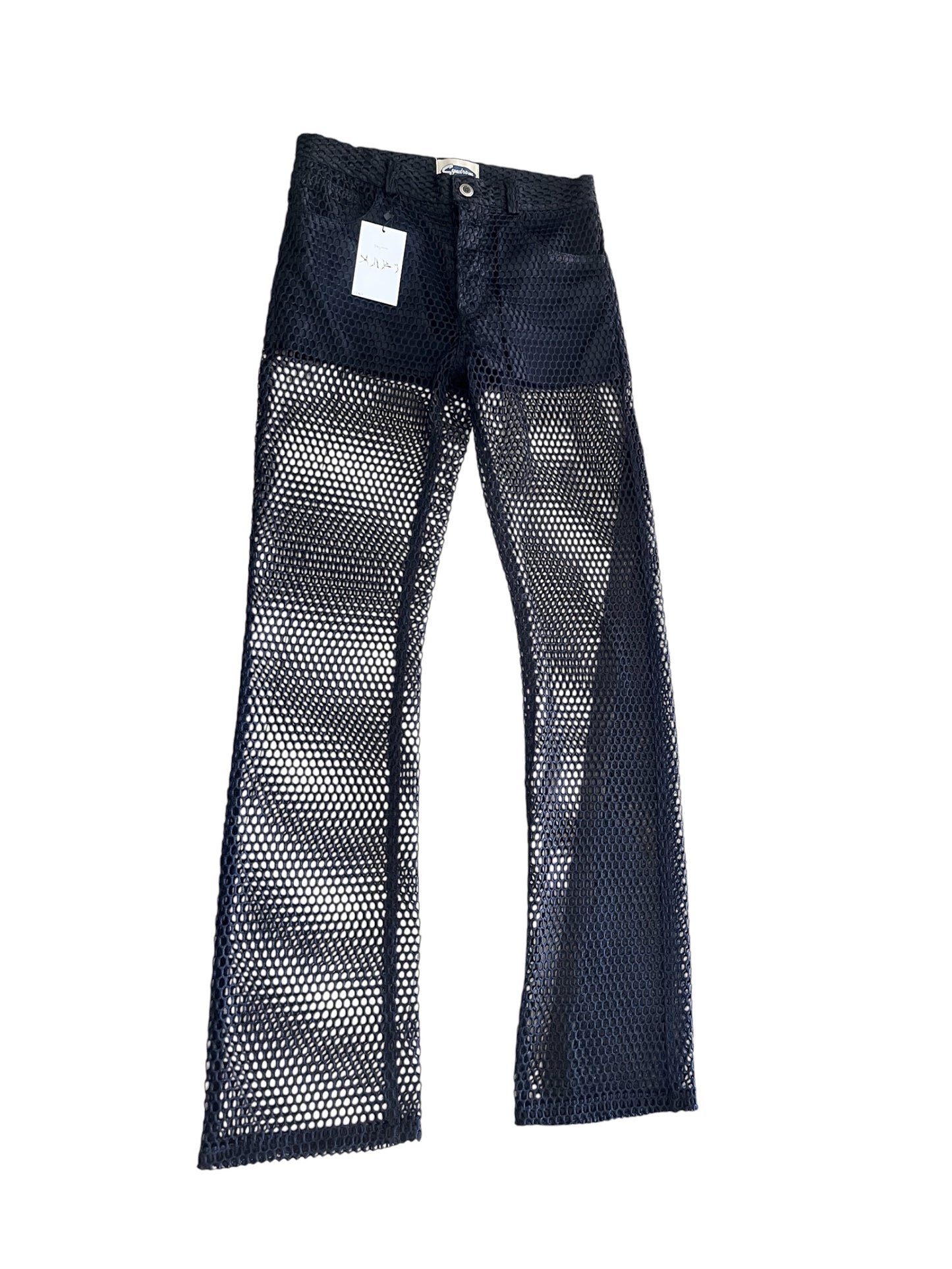 Black Mesh Trousers #12387