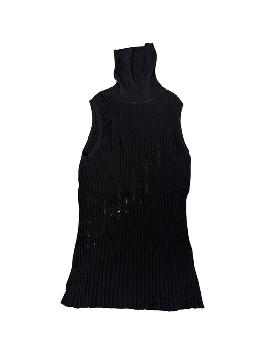 Ribbed Turtleneck Knit Top #13157