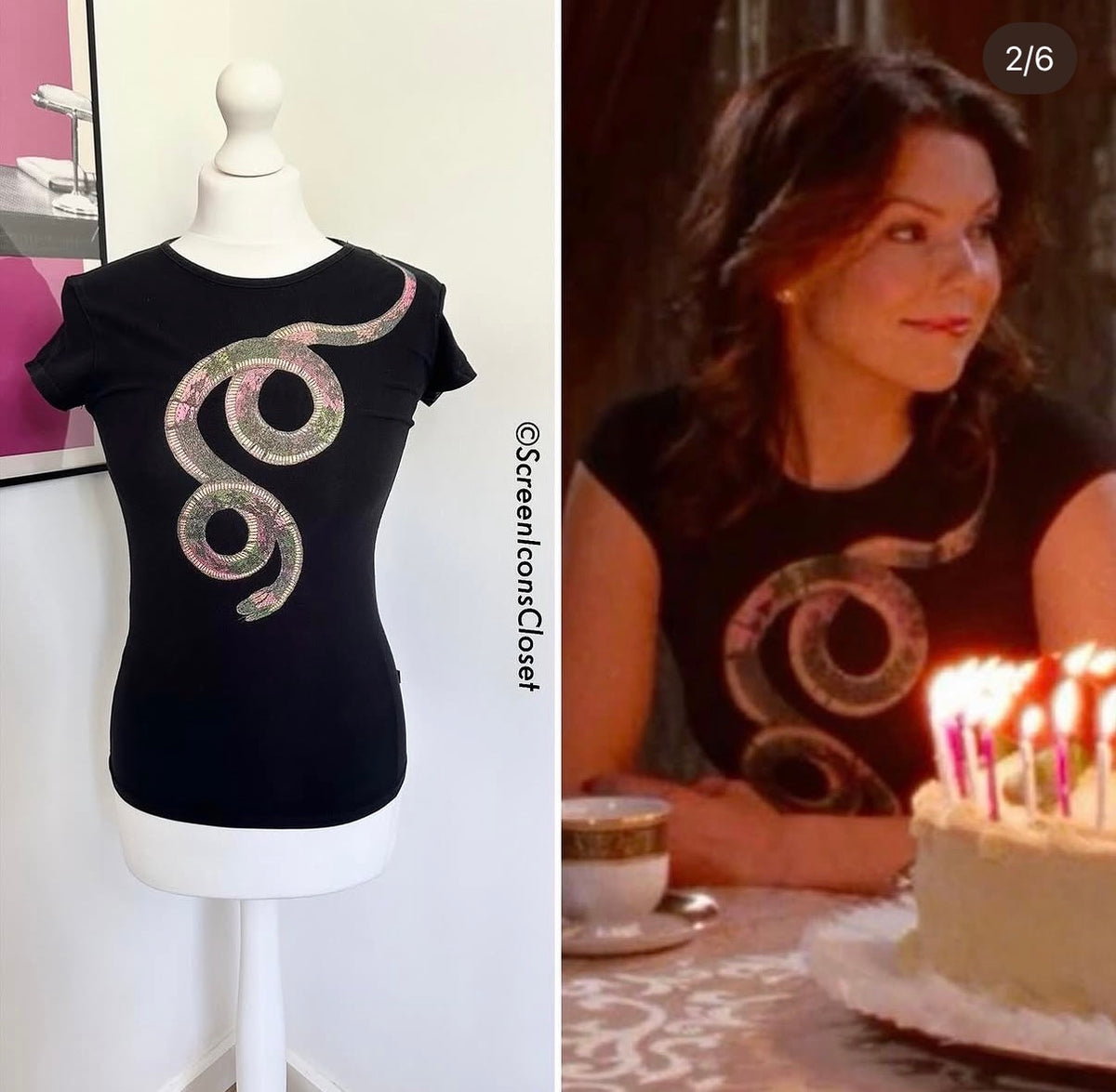 Just Cavalli Snake Top worn by Loralai in Gilmore Girls #13771