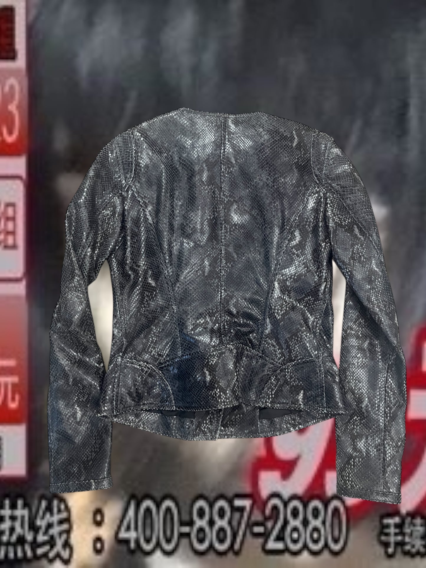 Python Leather Jacket #8587
