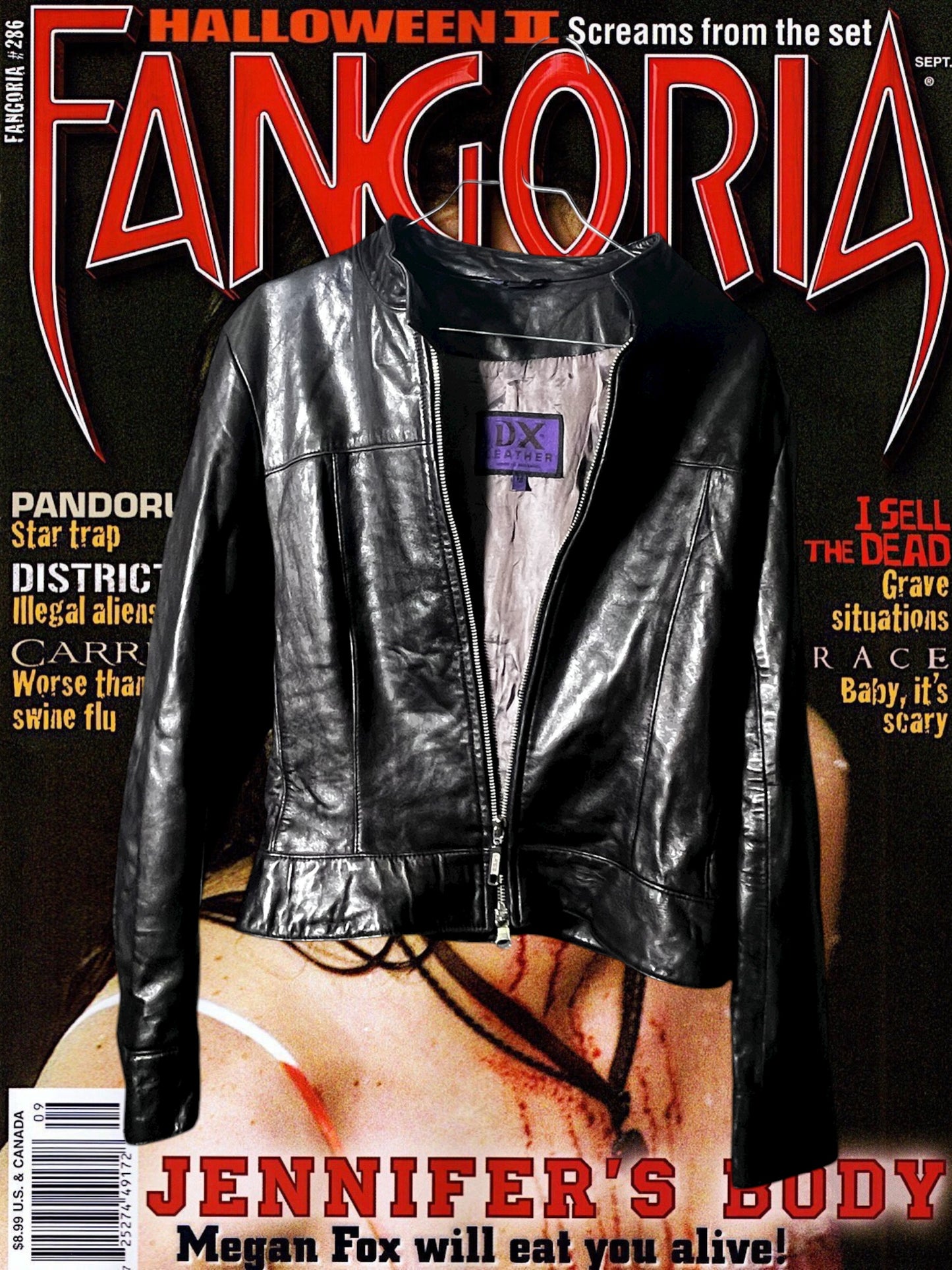 Metallic Leather Jacket #10535