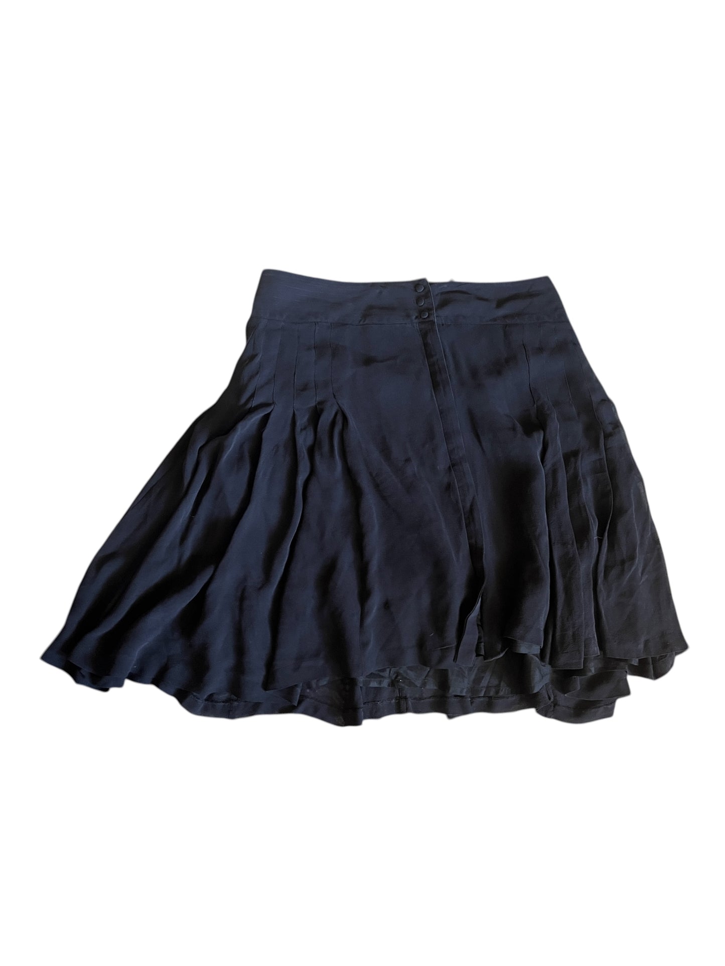 Karl Lagerfeld x H&M Black Silk Skirt #12204